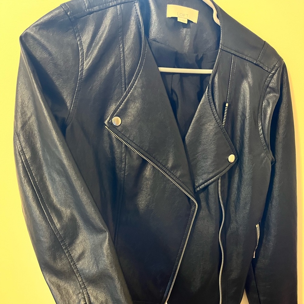 Black loft leather jacket - Picture 2 of 3